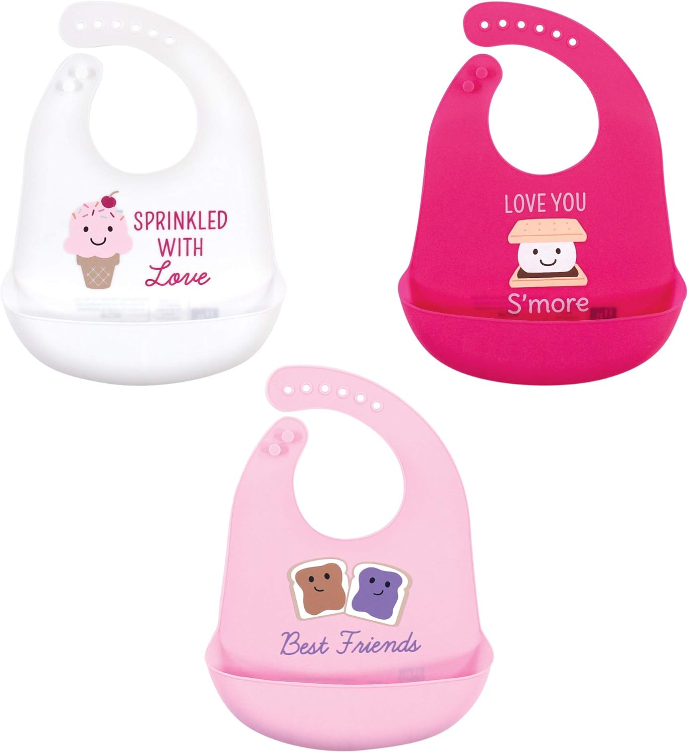251230193637571_1 Hudson Baby Unisex Baby Silicone Bibs - Image 1